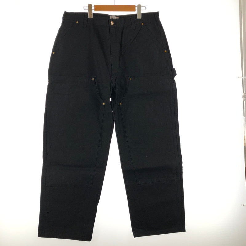 【中古品】【メンズ】 HOUSTON 10137 DUCK DOUBLE KNEE PAINTER PANTS ヒューストン ダック ダブルニー ペインターパンツ 158-260702-sm-03-otoh サイズ：XL カラー：ブラック 万代Net店