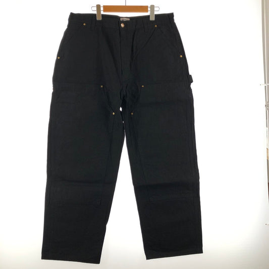 【中古品】【メンズ】 HOUSTON 10137 DUCK DOUBLE KNEE PAINTER PANTS ヒューストン ダック ダブルニー ペインターパンツ 158-260702-sm-03-otoh サイズ：XL カラー：ブラック 万代Net店