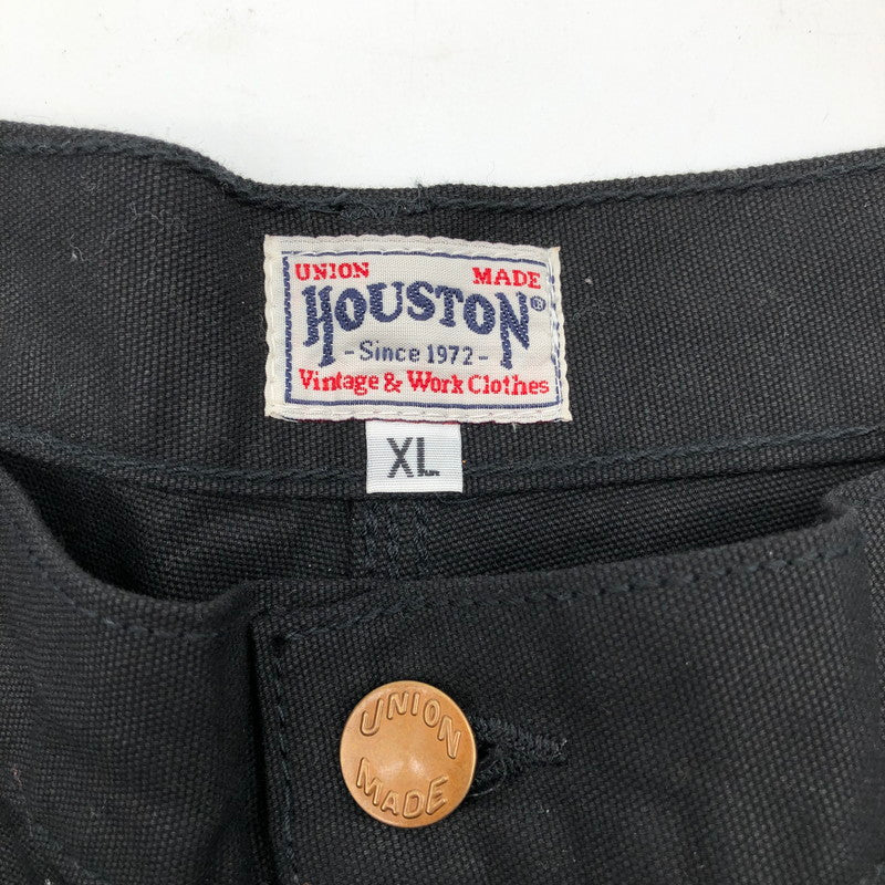 【中古品】【メンズ】 HOUSTON 10137 DUCK DOUBLE KNEE PAINTER PANTS ヒューストン ダック ダブルニー ペインターパンツ 158-260702-sm-03-otoh サイズ：XL カラー：ブラック 万代Net店