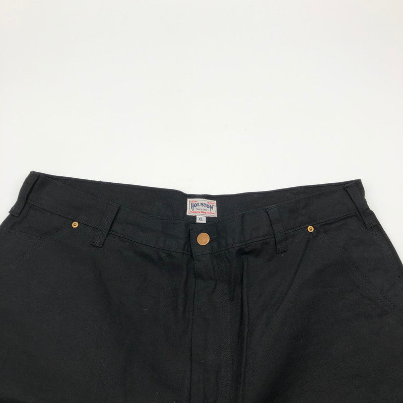 【中古品】【メンズ】 HOUSTON 10137 DUCK DOUBLE KNEE PAINTER PANTS ヒューストン ダック ダブルニー ペインターパンツ 158-260702-sm-03-otoh サイズ：XL カラー：ブラック 万代Net店