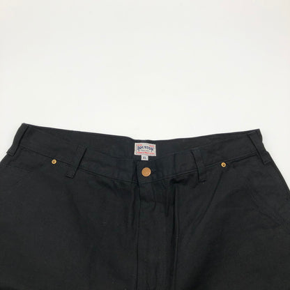 【中古品】【メンズ】 HOUSTON 10137 DUCK DOUBLE KNEE PAINTER PANTS ヒューストン ダック ダブルニー ペインターパンツ 158-260702-sm-03-otoh サイズ：XL カラー：ブラック 万代Net店