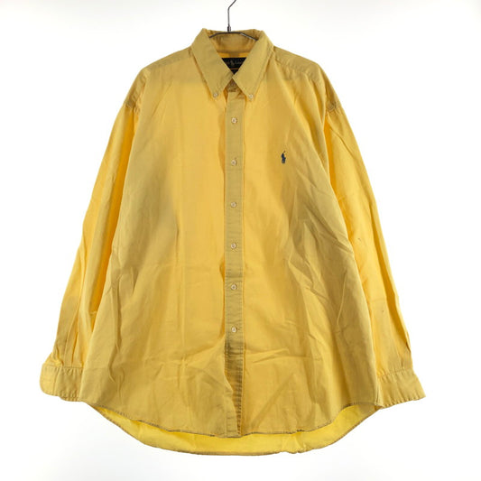【中古品】【メンズ】 RALPHLAUREN ポロ ラルフローレン ボタンダウンシャツ 長袖シャツ 147-260703-sm-06-otoh カラー：イエロー 万代Net店