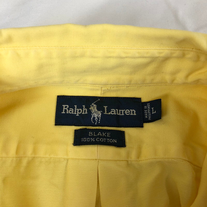 【中古品】【メンズ】 RALPHLAUREN ポロ ラルフローレン ボタンダウンシャツ 長袖シャツ 147-260703-sm-06-otoh カラー：イエロー 万代Net店