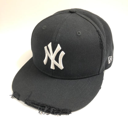 【中古品】【メンズ】 NEW ERA 14745157 59FIFTY DAMAGED NEW YORK YANKEES ニューヨーク・ヤンキース ブラック 帽子 185-060608-sm-07-otoh カラー：ブラック 万代Net店