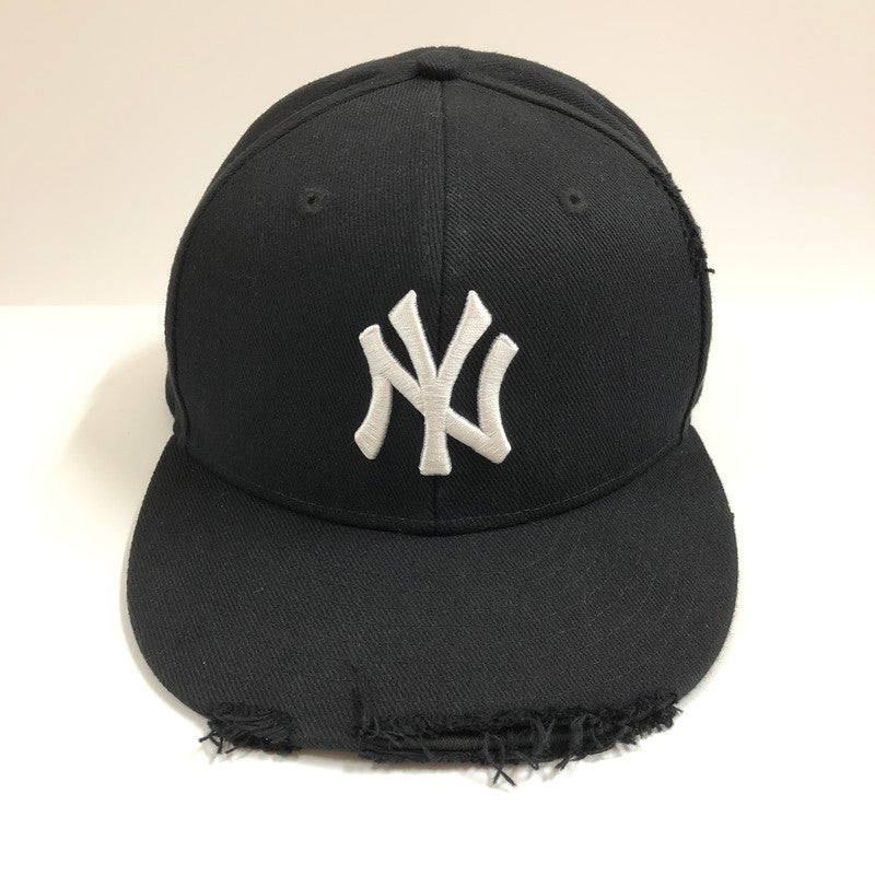 【中古品】【メンズ】 NEW ERA 14745157 59FIFTY DAMAGED NEW YORK YANKEES ニューヨーク・ヤンキース ブラック 帽子 185-060608-sm-07-otoh カラー：ブラック 万代Net店