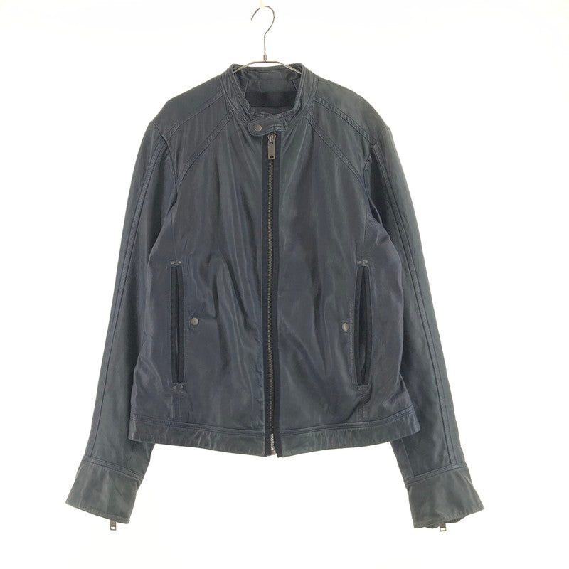 【中古品】【メンズ】 DIESEL ディーゼル ライダースジャケット 147-260723-sm-10-otoh サイズ：XL カラー：ダークネイビー 万代Net店