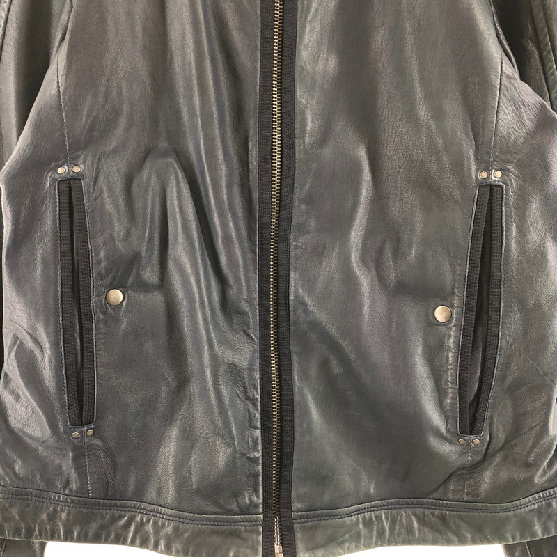 【中古品】【メンズ】 DIESEL ディーゼル ライダースジャケット 147-260723-sm-10-otoh サイズ：XL カラー：ダークネイビー 万代Net店