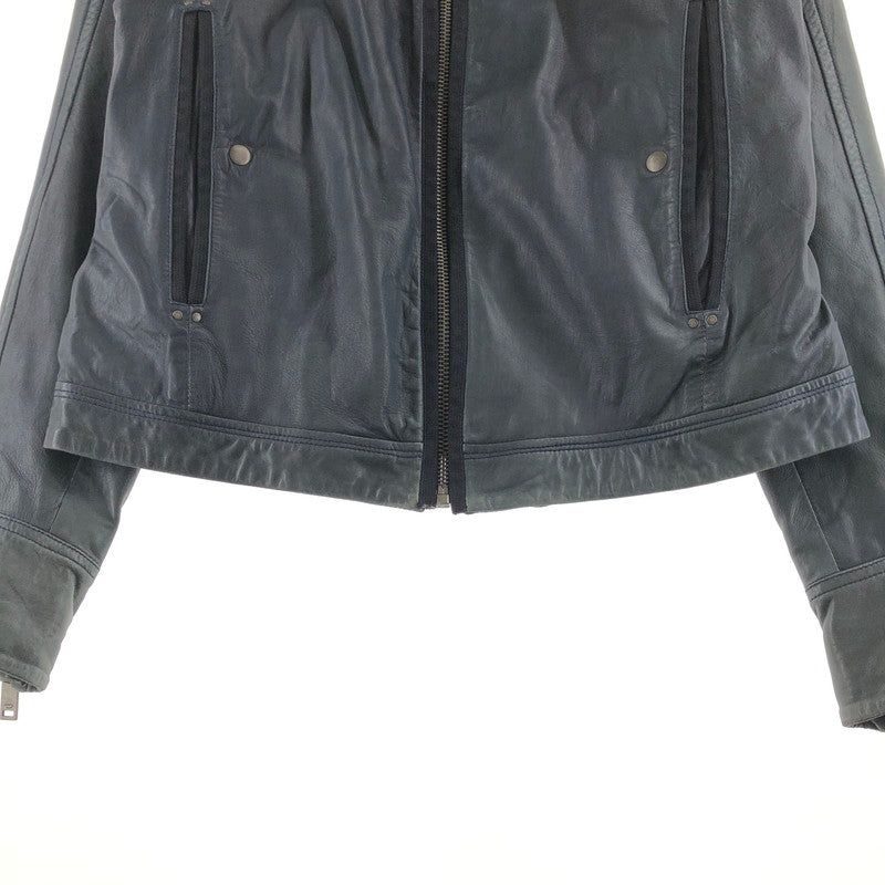 【中古品】【メンズ】 DIESEL ディーゼル ライダースジャケット 147-260723-sm-10-otoh サイズ：XL カラー：ダークネイビー 万代Net店