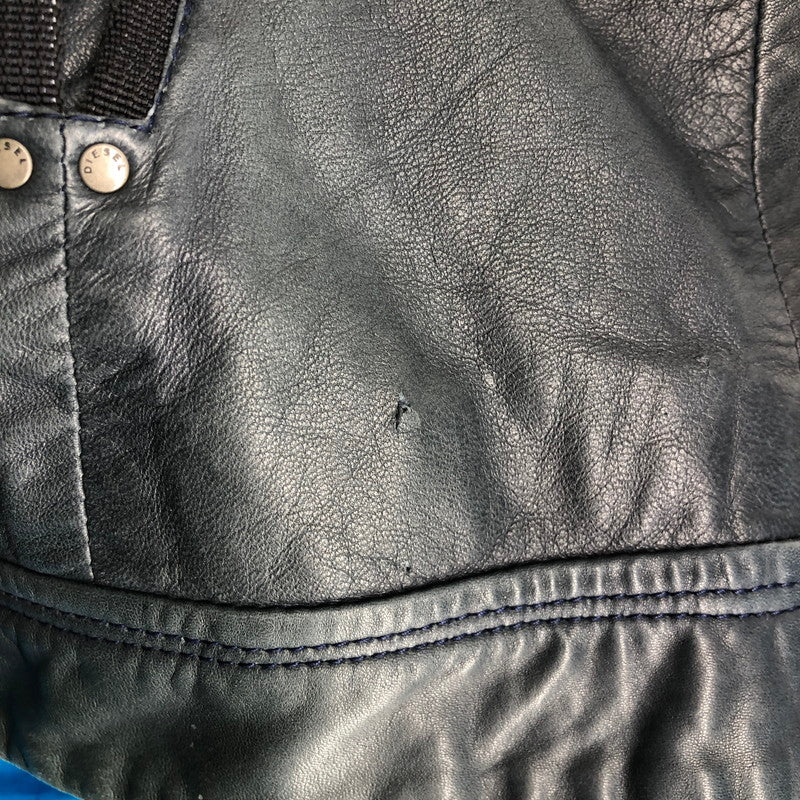 【中古品】【メンズ】 DIESEL ディーゼル ライダースジャケット 147-260723-sm-10-otoh サイズ：XL カラー：ダークネイビー 万代Net店