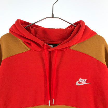 【中古品】【メンズ】 NIKE CU4382-673 ナイキ カラーブロック プルオーバーパーカー 147-260723-sm-01-otoh サイズ：XL カラー：レッド キャメル 万代Net店