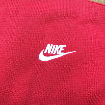 【中古品】【メンズ】 NIKE CU4382-673 ナイキ カラーブロック プルオーバーパーカー 147-260723-sm-01-otoh サイズ：XL カラー：レッド キャメル 万代Net店