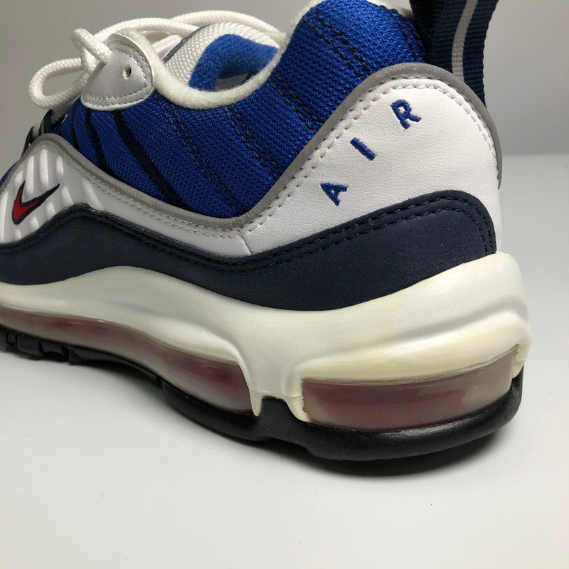 【中古品】【メンズ】 NIKE 640744-100 AIR MAX 98 UNIVERSITY RED OBSIDIAN ナイキ エアマックス98 ユニバーシティ レッド オブジディアン スニーカー 靴 160-260714-sm-01-otoh カラー：トリコロールカラー 万代Net店