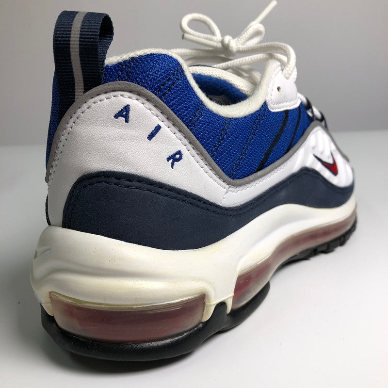 【中古品】【メンズ】 NIKE 640744-100 AIR MAX 98 UNIVERSITY RED OBSIDIAN ナイキ エアマックス98 ユニバーシティ レッド オブジディアン スニーカー 靴 160-260714-sm-01-otoh カラー：トリコロールカラー 万代Net店