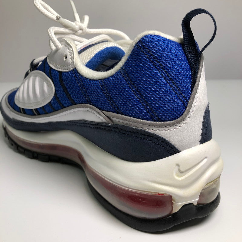 【中古品】【メンズ】 NIKE 640744-100 AIR MAX 98 UNIVERSITY RED OBSIDIAN ナイキ エアマックス98 ユニバーシティ レッド オブジディアン スニーカー 靴 160-260714-sm-01-otoh カラー：トリコロールカラー 万代Net店