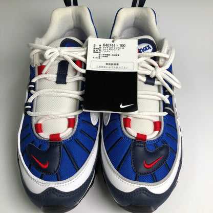 【中古品】【メンズ】 NIKE 640744-100 AIR MAX 98 UNIVERSITY RED OBSIDIAN ナイキ エアマックス98 ユニバーシティ レッド オブジディアン スニーカー 靴 160-260714-sm-01-otoh カラー：トリコロールカラー 万代Net店