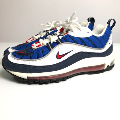 【中古品】【メンズ】 NIKE 640744-100 AIR MAX 98 UNIVERSITY RED OBSIDIAN ナイキ エアマックス98 ユニバーシティ レッド オブジディアン スニーカー 靴 160-260714-sm-01-otoh カラー：トリコロールカラー 万代Net店