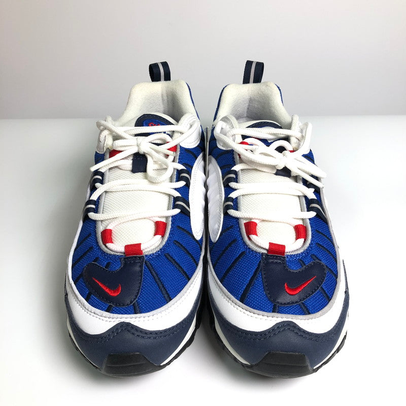 【中古品】【メンズ】 NIKE 640744-100 AIR MAX 98 UNIVERSITY RED OBSIDIAN ナイキ エアマックス98 ユニバーシティ レッド オブジディアン スニーカー 靴 160-260714-sm-01-otoh カラー：トリコロールカラー 万代Net店