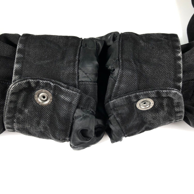 【中古品】【メンズ】 SUPREME QUITED LINED DENIM SNAP SHIRT BLACK シュプリーム キルティド ラインド デニム スナップ シャツ ジャケット 149-260710-sm-01-otoh カラー：ブラック 万代Net店