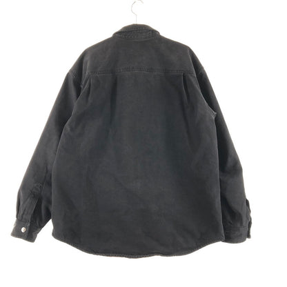 【中古品】【メンズ】 SUPREME QUITED LINED DENIM SNAP SHIRT BLACK シュプリーム キルティド ラインド デニム スナップ シャツ ジャケット 149-260710-sm-01-otoh カラー：ブラック 万代Net店
