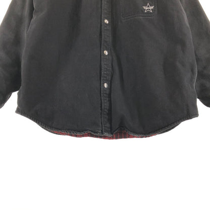 【中古品】【メンズ】 SUPREME QUITED LINED DENIM SNAP SHIRT BLACK シュプリーム キルティド ラインド デニム スナップ シャツ ジャケット 149-260710-sm-01-otoh カラー：ブラック 万代Net店