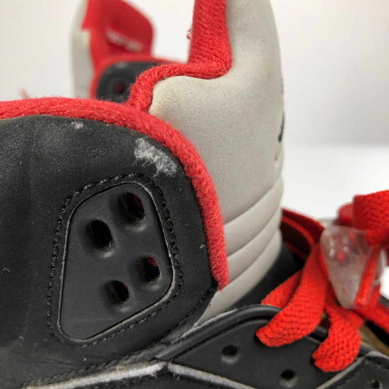 【中古品】【メンズ】 NIKE SUPREME 824371-001 AIR JORDAN 5 RETRO BLACK シュプリームとナイキ コラボ スニーカー 靴 160-260710-sm-06-otoh カラー：ブラック 万代Net店