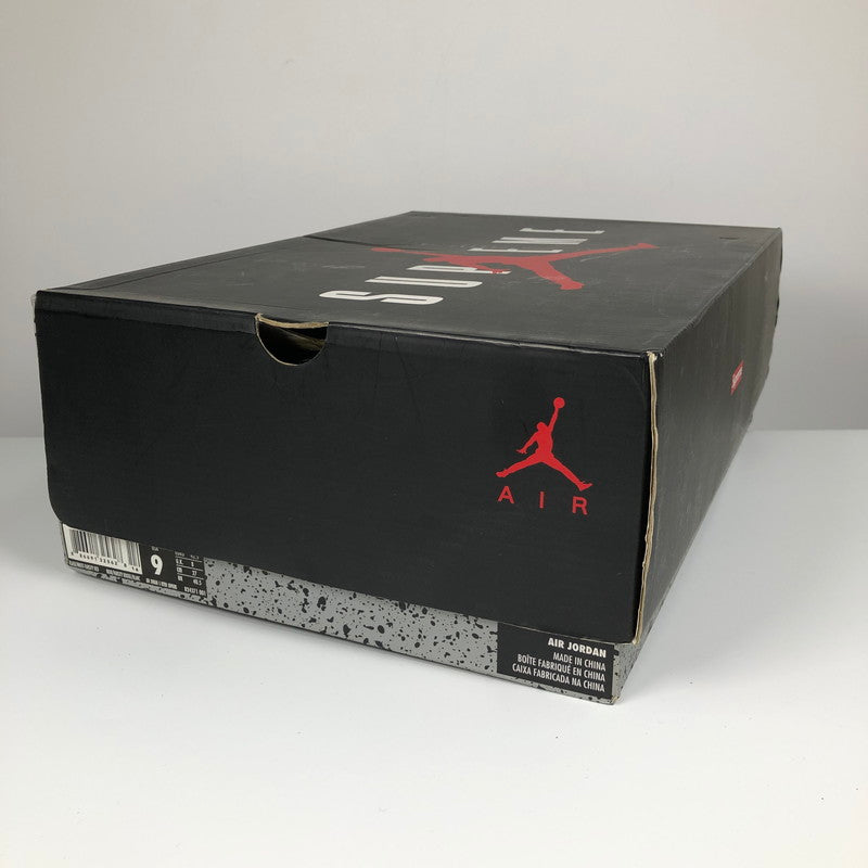 【中古品】【メンズ】 NIKE SUPREME 824371-001 AIR JORDAN 5 RETRO BLACK シュプリームとナイキ コラボ スニーカー 靴 160-260710-sm-06-otoh カラー：ブラック 万代Net店