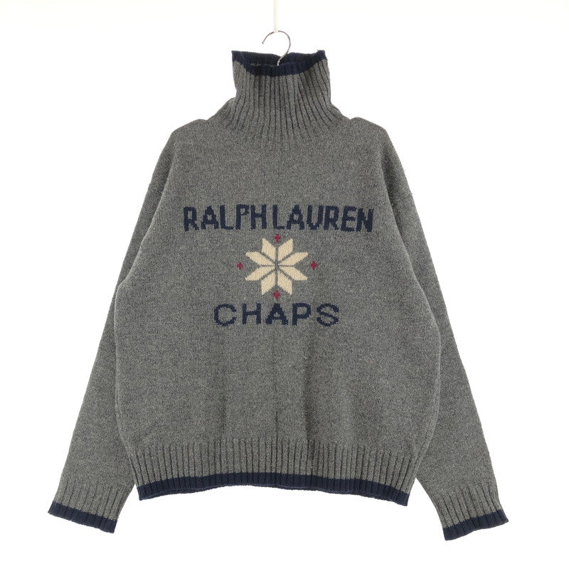 【中古品】【メンズ】 CHAPS RALPH LAUREN 1630‐3663 チャップス ラルフローレン タートルネック ニットセーター 147-260724-sm-01-otoh サイズ：L カラー：ミディアムグレー 万代Net店