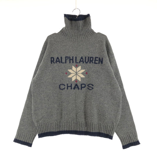 【中古品】【メンズ】 CHAPS RALPH LAUREN 1630‐3663 チャップス ラルフローレン タートルネック ニットセーター 147-260724-sm-01-otoh サイズ：L カラー：ミディアムグレー 万代Net店