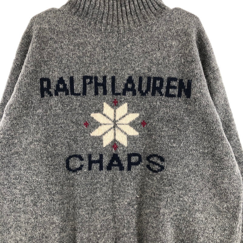 【中古品】【メンズ】 CHAPS RALPH LAUREN 1630‐3663 チャップス ラルフローレン タートルネック ニットセーター 147-260724-sm-01-otoh サイズ：L カラー：ミディアムグレー 万代Net店