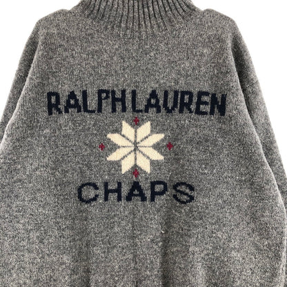 【中古品】【メンズ】 CHAPS RALPH LAUREN 1630‐3663 チャップス ラルフローレン タートルネック ニットセーター 147-260724-sm-01-otoh サイズ：L カラー：ミディアムグレー 万代Net店