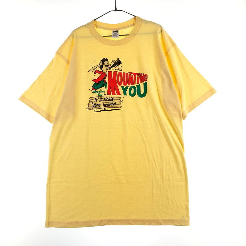 【中古品】【メンズ】 HOUSTON ヒューストン Tシャツ 147-260722-sm-08-otoh サイズ：XXL カラー：イエロー 万代Net店