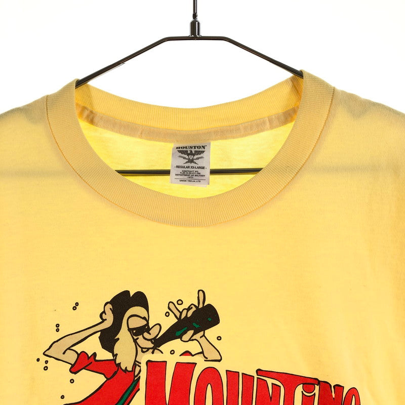 【中古品】【メンズ】 HOUSTON ヒューストン Tシャツ 147-260722-sm-08-otoh サイズ：XXL カラー：イエロー 万代Net店