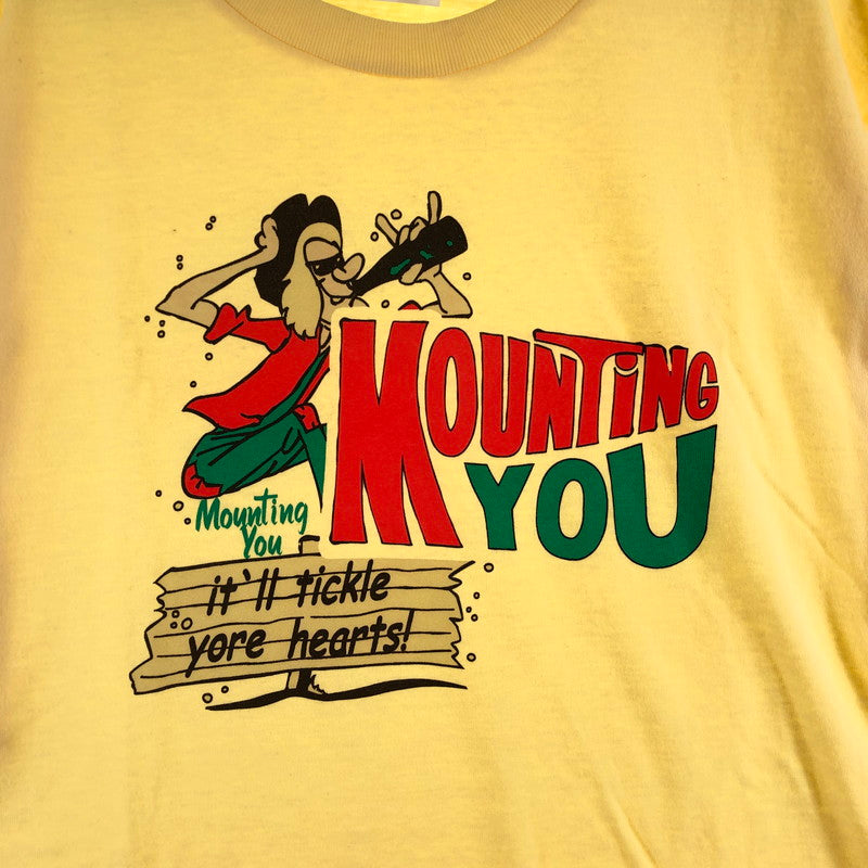 【中古品】【メンズ】 HOUSTON ヒューストン Tシャツ 147-260722-sm-08-otoh サイズ：XXL カラー：イエロー 万代Net店