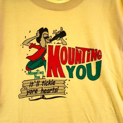 【中古品】【メンズ】 HOUSTON ヒューストン Tシャツ 147-260722-sm-08-otoh サイズ：XXL カラー：イエロー 万代Net店