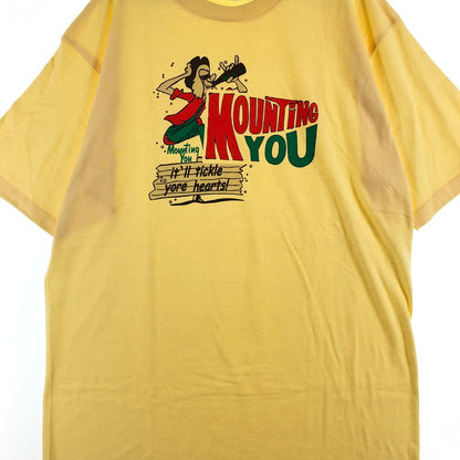 【中古品】【メンズ】 HOUSTON ヒューストン Tシャツ 147-260722-sm-08-otoh サイズ：XXL カラー：イエロー 万代Net店