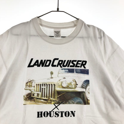 【中古品】【メンズ】 HOUSTON×TOYOTA ヒューストン トヨタ　コラボ ランクル Tシャツ 半袖Tシャツ 147-260722-sm-04-otoh サイズ：XL カラー：ホワイト 万代Net店