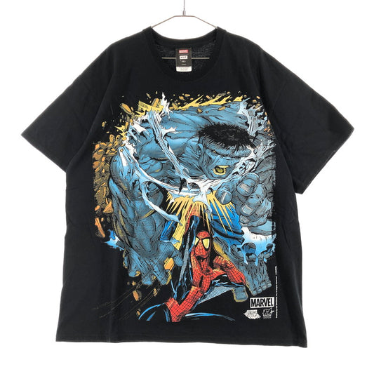 【中古品】【メンズ】 HUF×MARVEL BATTLE T-SHIRT ハフとマーベル コラボTシャツ 147-260722-sm-07-otoh サイズ：XL カラー：ブラック 万代Net店