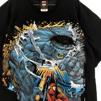 【中古品】【メンズ】 HUF×MARVEL BATTLE T-SHIRT ハフとマーベル コラボTシャツ 147-260722-sm-07-otoh サイズ：XL カラー：ブラック 万代Net店