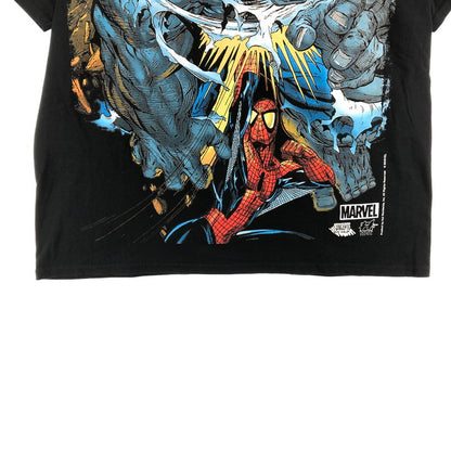 【中古品】【メンズ】 HUF×MARVEL BATTLE T-SHIRT ハフとマーベル コラボTシャツ 147-260722-sm-07-otoh サイズ：XL カラー：ブラック 万代Net店