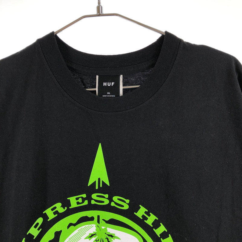 【中古品】【メンズ】 HUF CYPRESS HILL ハフ サイプレス・ヒル Tシャツ 147-260722-sm-09-otoh サイズ：XL カラー：ブラック 万代Net店