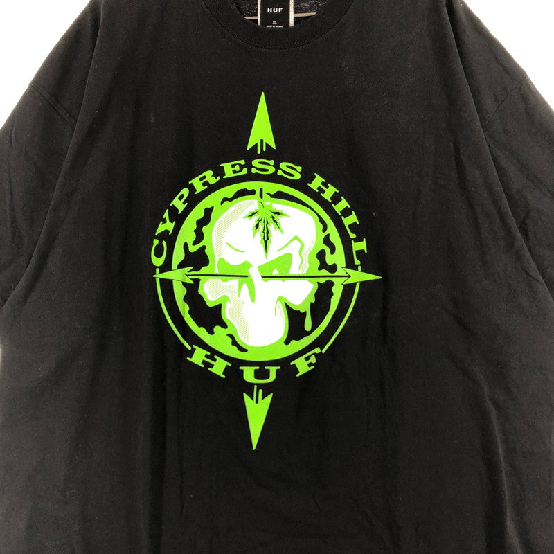 【中古品】【メンズ】 HUF CYPRESS HILL ハフ サイプレス・ヒル Tシャツ 147-260722-sm-09-otoh サイズ：XL カラー：ブラック 万代Net店