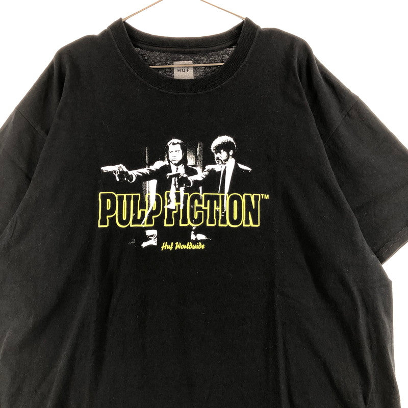 【中古品】【メンズ】 HUF PULP FICTION ERA S/S TEE ハフ パルプ・フィクション Tシャツ ブラック 147-260722-sm-05-otoh サイズ：XL カラー：ブラック 万代Net店