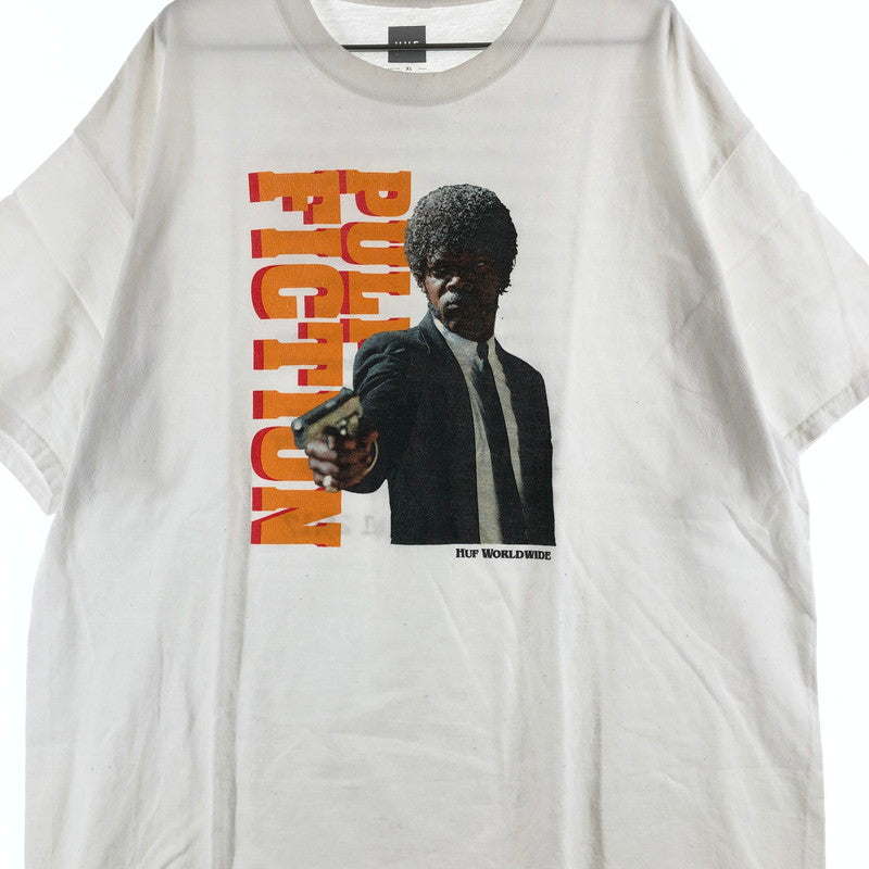 【中古品】【メンズ】 HUF PULP FICTION EZEKIEL S/S TEE ハフ パルプ・フィクション Tシャツ ホワイト 147-260722-sm-06-otoh サイズ：XL カラー：ホワイト 万代Net店