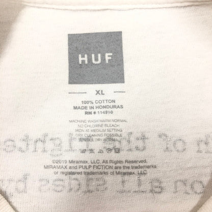 【中古品】【メンズ】 HUF PULP FICTION EZEKIEL S/S TEE ハフ パルプ・フィクション Tシャツ ホワイト 147-260722-sm-06-otoh サイズ：XL カラー：ホワイト 万代Net店