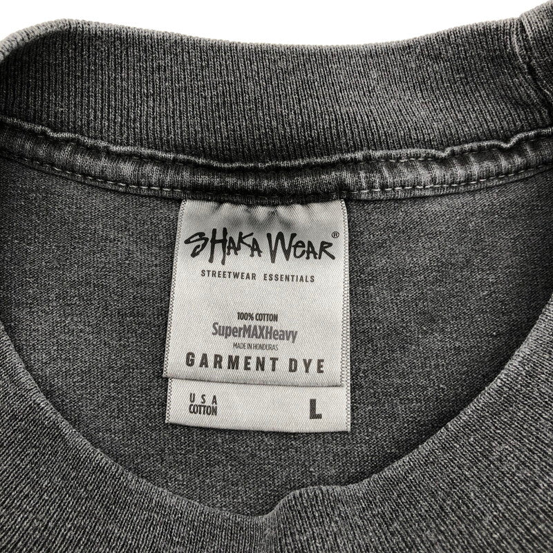 【中古品】【メンズ】 SHAKA WEAR シャカウェア 後染め ガーメントダイ 半袖Tシャツ 147-260722-sm-03-otoh サイズ：L カラー：チャコール 万代Net店
