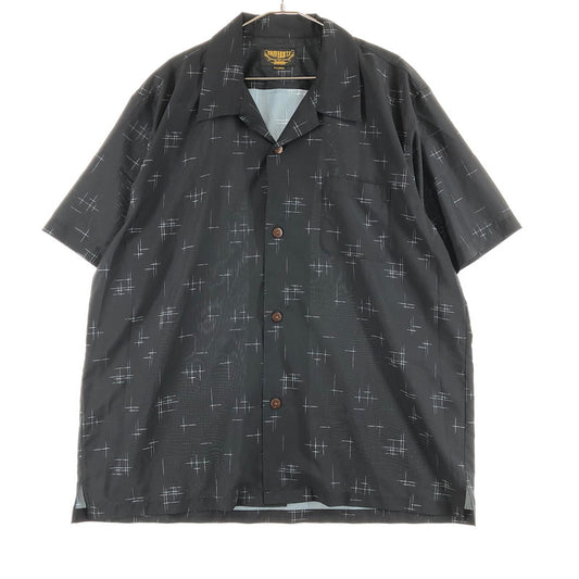 【中古品】【メンズ】 UNIVERD72 ROCKABILLY SHIRT ユニバード72 ドライアロハシャツ 半袖シャツ 147-260722-sm-11-otoh サイズ：XL カラー：ブラック 万代Net店