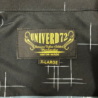 【中古品】【メンズ】 UNIVERD72 ROCKABILLY SHIRT ユニバード72 ドライアロハシャツ 半袖シャツ 147-260722-sm-11-otoh サイズ：XL カラー：ブラック 万代Net店