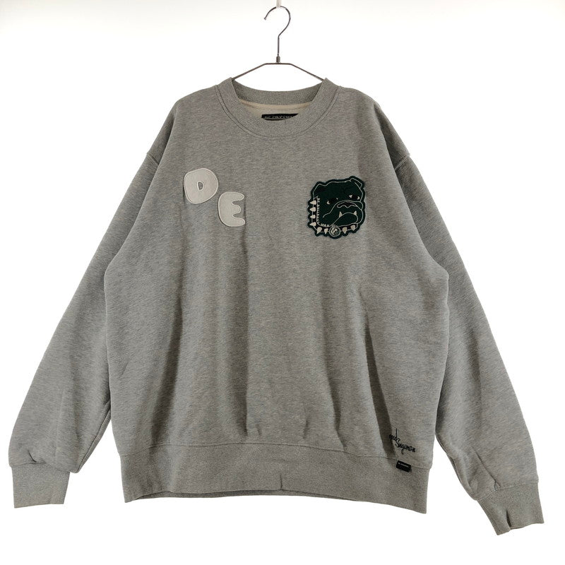 【中古品】【メンズ】 DE SINGSMAN デ・シングスマン ブルドッグワッペンスウェット スウェット 147-260723-sm-05-otoh サイズ：XL カラー：グレー 万代Net店