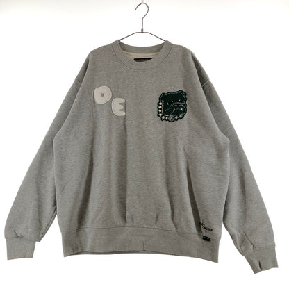 【中古品】【メンズ】 DE SINGSMAN デ・シングスマン ブルドッグワッペンスウェット スウェット 147-260723-sm-05-otoh サイズ：XL カラー：グレー 万代Net店