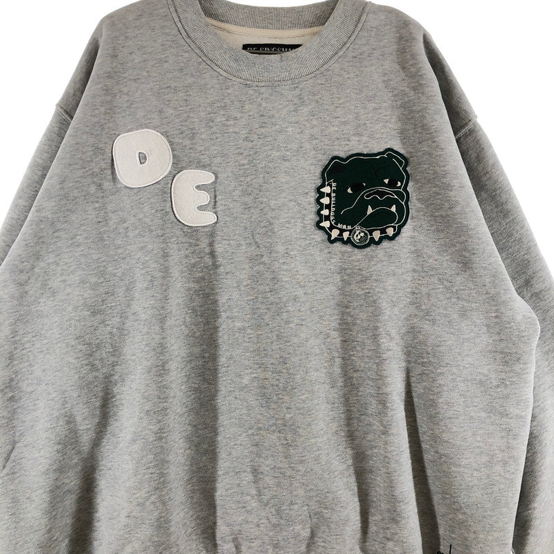 【中古品】【メンズ】 DE SINGSMAN デ・シングスマン ブルドッグワッペンスウェット スウェット 147-260723-sm-05-otoh サイズ：XL カラー：グレー 万代Net店